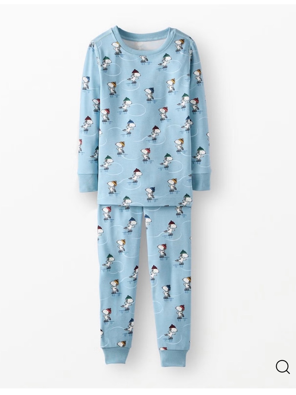 Peanuts Holiday HannaSoft™ Stretch Pajama Set - Snoopy Ice Skating Rink